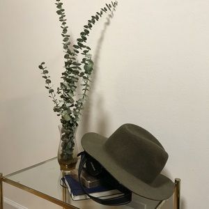 Wool wide brim hat
